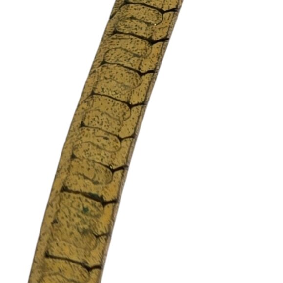 Gold Tone Herringbone Chain Necklace 18” Retro Costume Jewelry Lobster Clasp - Picture 3 of 5